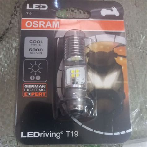 Jual LAMPU DEPAN LED MOTOR T19 M5 K1 MOTOR OSRAM 12 V PUTIH AC DC