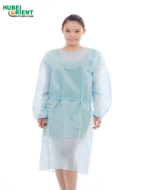 Disposable PPE Protective Medical Gowns ISO13485 With Elastic Wrist