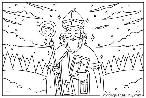 Saint Nicholas Free Printable Coloring Page Free Printable Coloring Pages