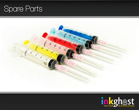 6 x 10ml Coloured Syringe Set + 38mm Filling Needle