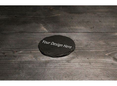 Welsh Slate Coaster Round Personalised