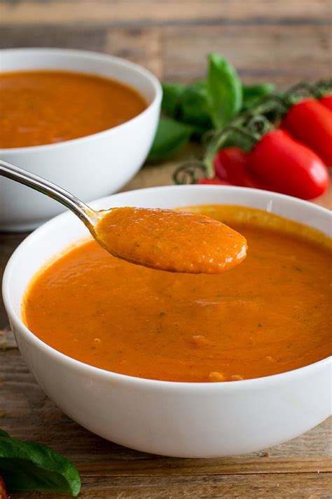 Creamy Roasted Tomato Basil Soup Nourish And Fete