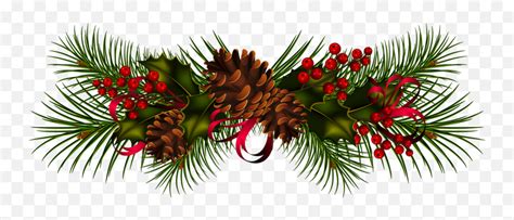 Garland Christmas Wreath Clip Art Christmas Pine Cones Clipart Png