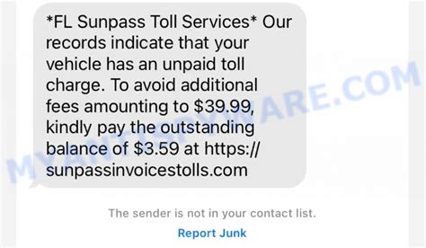 Fl Sunpass Toll Services Text Scam Alert What You Need To Know