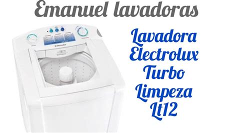 Lavadora Electrolux turbo limpeza lt12 Apresentação 4k YouTube