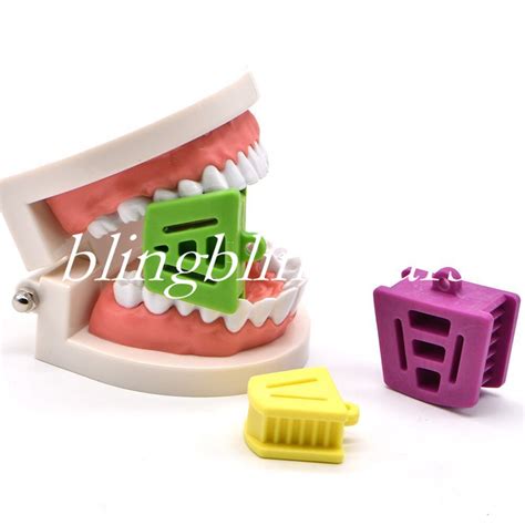 Dental Silicone Mouth Prop Latex Bite Block Orthodontic Andtongue Guard