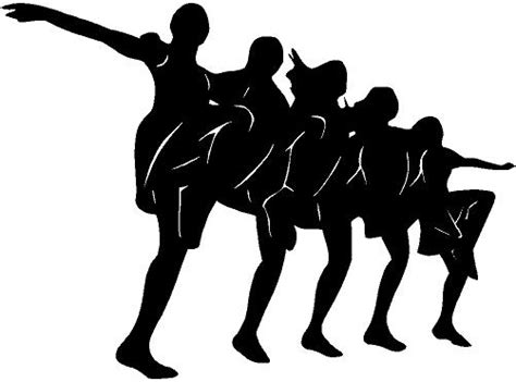 Drill Team Silhouette Clip Art