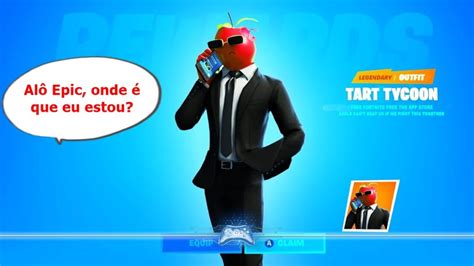 Jogadores de Fortnite perguntam: cadê a Skin de Tart Tycoon