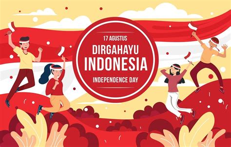 Indonesian Independence Day Vector Png Images Indonesia Independence