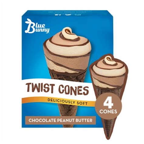 Blue Bunny® Twist Cones Chocolate Peanut Butter Frozen Dairy Dessert