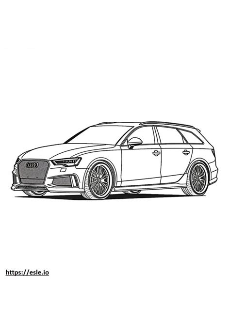 Audi A5 Coupe Quattro 2024 Coloring Page