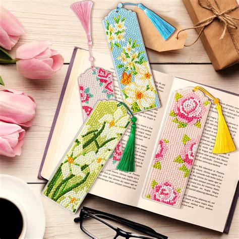 Pcs Diy Diamond Painting Bookmarks Seasonal Theme Learning