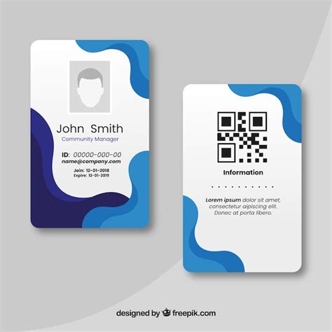 Premium Vector | Id card template