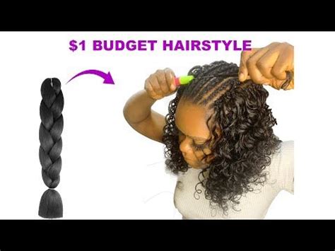 NO LEAVE OUT 1 Curly Hairstyle Using Braid Extension YouTube