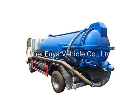 Customized HOWO 4X2 5000liters Sludges Sewer Vacuum Pump Sewage Sucking