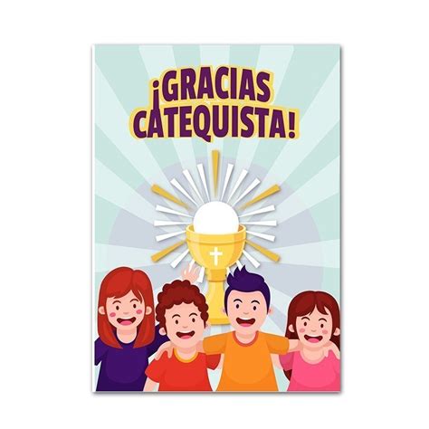 Tarjeta De Agradecimiento A Los Catequistas