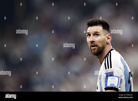 Al Daayen Lionel Messi Of Argentina During The Fifa World Cup Qatar