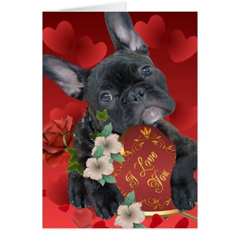 French Bulldog Valentine Cards | Zazzle