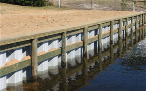 Vinyl Sheet Pilings For Bulkheads Retaining Walls Industrial Wood