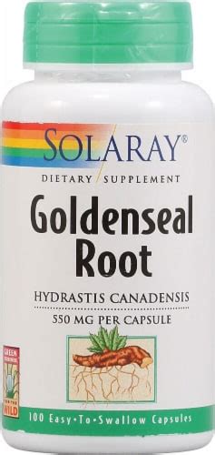 Solaray Goldenseal Root Capsules Mg Ct Kroger