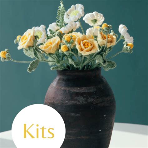 Easy Sunflower And Lily Bouquet Kit With Pdf Pattern Hookok