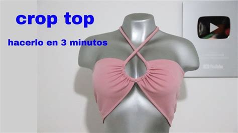 Crop Top Como Hacerlo En Minutos Tutorial De Costura Diy Crop