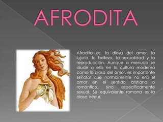 El Mito De Afrodita Y Ares PPT