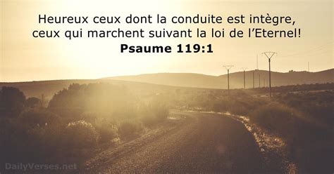 Psaume 119 1 Verset De La Bible DailyVerses Net