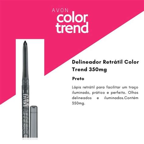 Comprar DELINEADOR RETRATIL PRETO AVON COLOR TREND A Partir De R 27