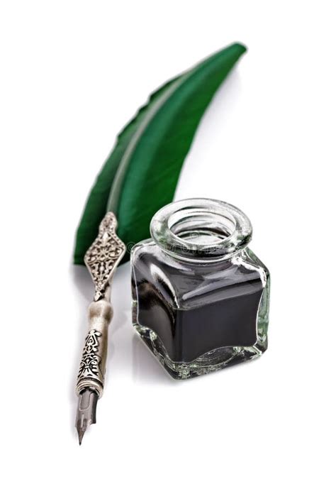 Quill Pen And Ink Well Stock Photo Image Of Colour Antique