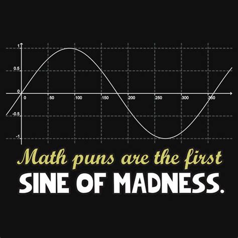 Math Puns Are The First Sine Of Madness Math Puns Math Puns