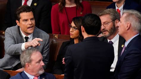 Mike Rogers Lunges At Matt Gaetz During House Speaker Voting Other