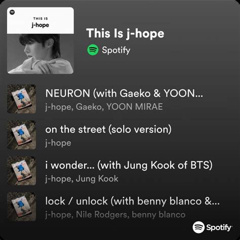 This Is J Hope Playlist By Spotify Spotify