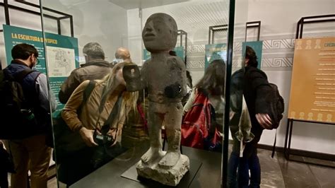 INAH Exhibe Por Primera Vez La Escultura De Moyotlan En El Museo Del