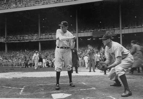 Babe Ruth Makes His Final Appearance At Yankee Stadium On June