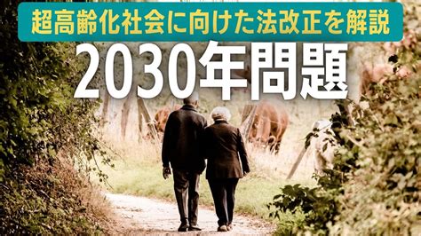 【社労士が解説】2030年問題と、超高齢化社会に向けた国の法改正（高年齢者雇用安定法・高年齢雇用継続給付） Youtube