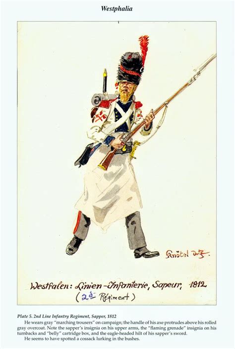 Westfalen Linien Infanterie Sapeur 1812