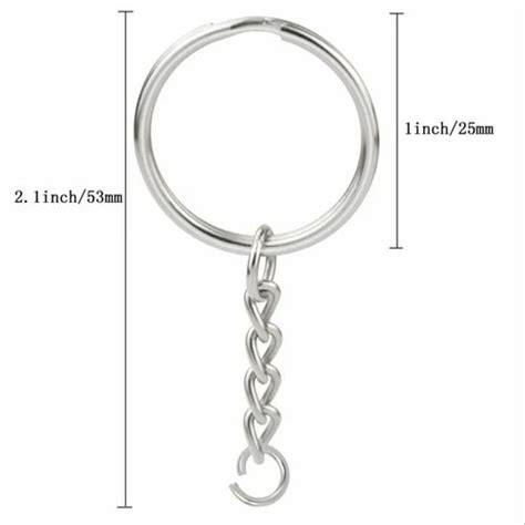 Metal Split Keychain Ring At Rs Piece Split Rings Fishing In