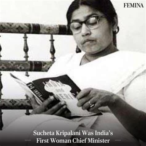 Femina On Twitter Indian Freedom Fighter And Politician Sucheta