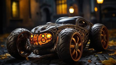 Premium Ai Image Pumpkin Cars A Whimsical Halloween Ride Adventure