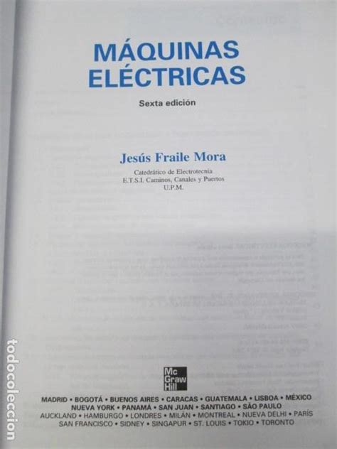 Maquinas Electricas Jesus Fraile Mora Editori Comprar En