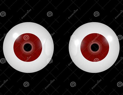 3d Render Of A Pair Of Red Eyes Stock Illustration Illustration Of