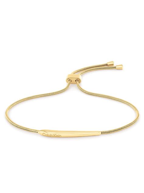 Calvin Klein Armband Elongated Drops Guld Ckj Rea