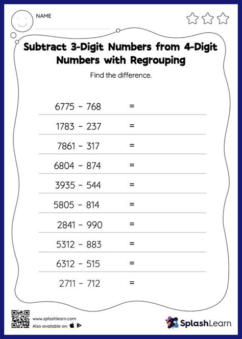 Free Worksheet In Subtraction For Grade 4 Download Free Worksheet In Subtraction For Grade 4