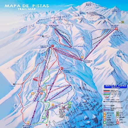 Valle Nevado Ski Trail Map - Región Metropolitana Chile • mappery