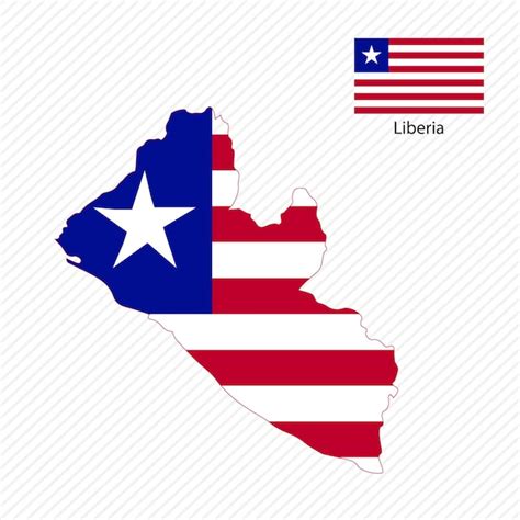 Premium Vector Vector Illustration With Liberia National Flag With