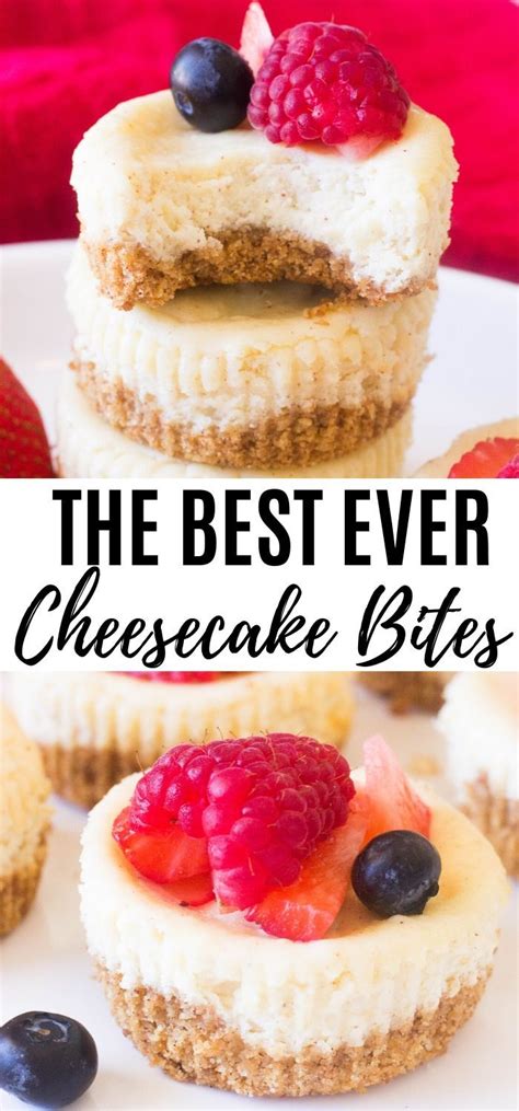 Best Ever Mini Cheesecake Bites No Water Bath And Secret Ingredient