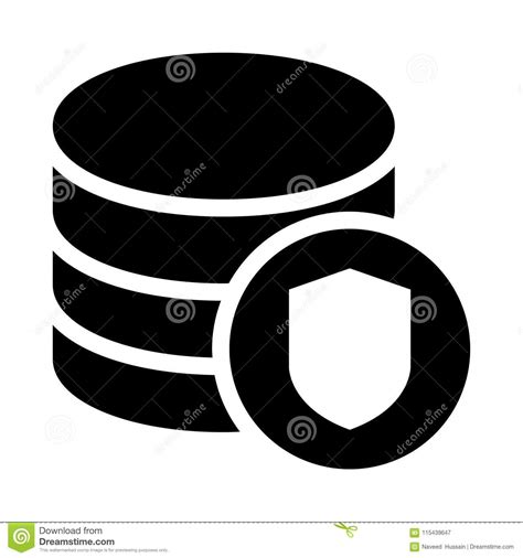 Icono De Los Glyphs De La Seguridad Del Almacenamiento Stock De