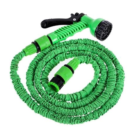 Furtun Pentru Gradina Cu Pistol De Stropit Verde Extensibil Maxim 30m