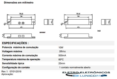 Lunicom Automa O Industrial E Residencial Sensor Magnetico